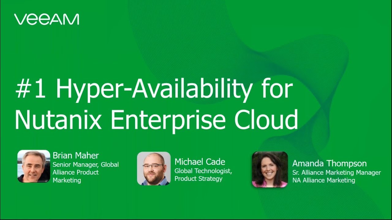 #1 Hyper-Availability for Nutanix Enterprise Cloud video