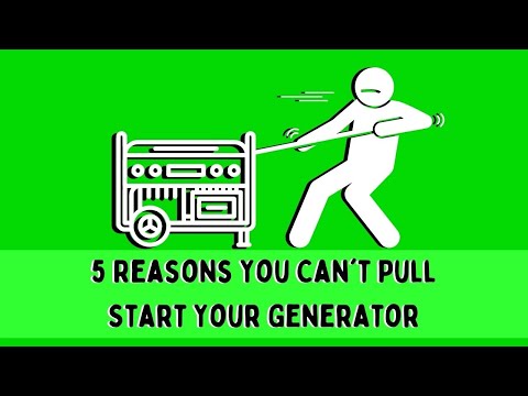 Generator Hard to Pull Start?  Check These 5 Things to Fix!