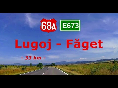 DN 68A (E673):  Lugoj - Făget.  (Timelapse 2x - Real sound) - Aug. 8, 2015
