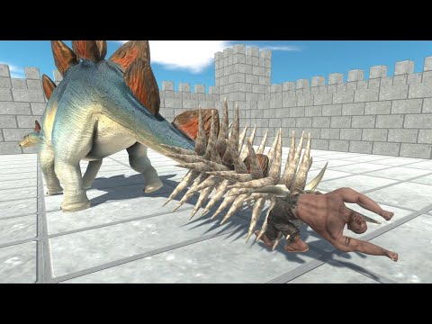 Spiky Stegosaurus vs ALL UNITS Animal Revolt Battle Simulator