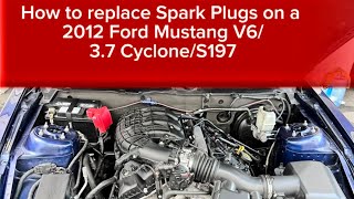 How to change spark plugs on a 2011-2014 Mustang v6 3.7 #mustang #mustangv6