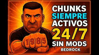🚀 Cómo mantener tu servidor MINECRAFT BEDROCK activo 24/7 💎 (CHUNKS siempre cargados sin mods)