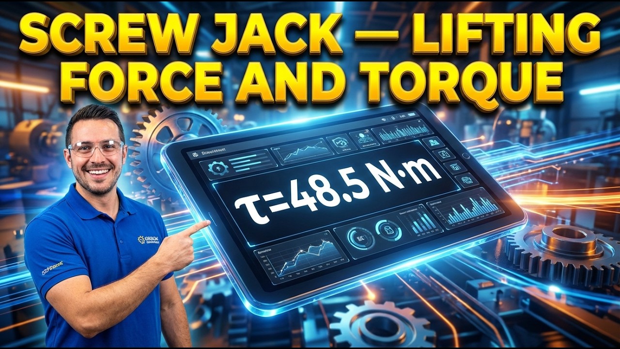Screw Jack Calculator — Lifting Force and Torque