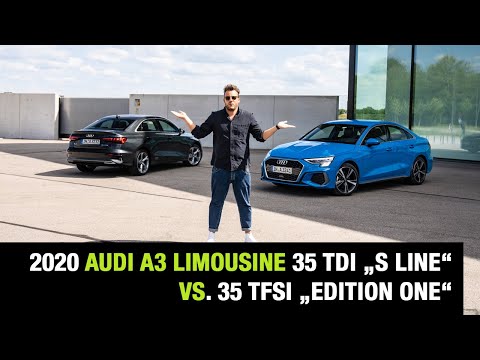 2020 Audi A3 Limousine 35 TDI „S line“ vs. 35 TFSI „edition one“ (150PS) Fahrbericht | Review | Test