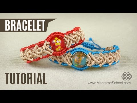 Macramé Double Wave Bracelet Beautiful Blue Danube by Strauss