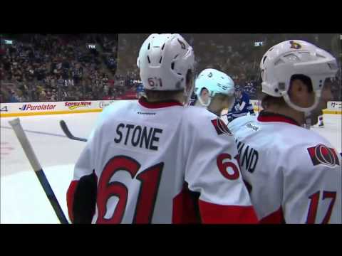 Tyler Bozak Hat Trick against Ottawa Senators Mar 28 2015