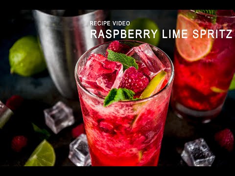Raspberry lime spritzer Drink Tutorial