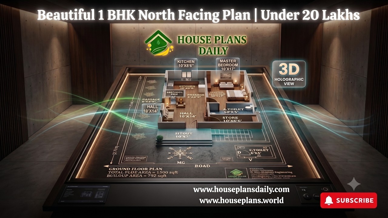 Beautiful 1 BHK North Facing Plan | Under 20 Lakhs