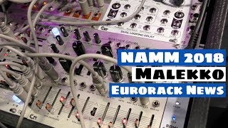 Video thumbnail for NAMM 2018: Malekko Manther Growl & New Eurorack Drum Modules by SYNTH ANATOMY