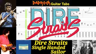 Single Handed Sailor - Dire Straits - Guitar + Bass TABS Lesson