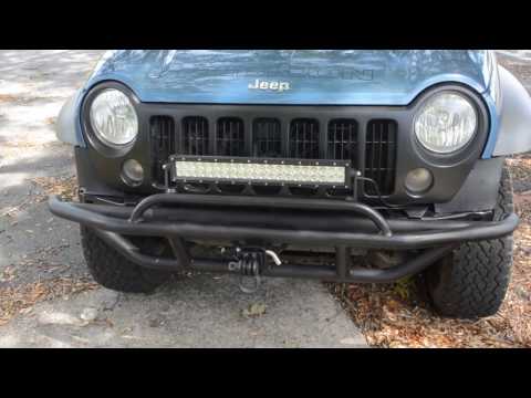 Jeep Liberty custom bumper installed