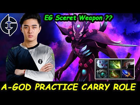 Abed Spectre A-GOD Practice Pos1 Mode Carry EG New Weapon??  Dota 2 7.29b pro Gameplay