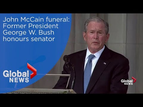 John McCain funeral: George W. Bush FULL eulogy