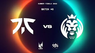 LEC Summer Split 2022 - Playoffs - W2D3 - FNC vs MAD