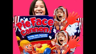 【コラボ】大砲でクリーム発射！ヤムチャンネルとパイフェイスキャノンで遊んだよ！ PIE FACE CANNON CHALLENGE!!