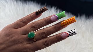 TOY STORY NAIL SET|POLYGEL APPLICATION TUTORIAL|SIMPLE NAIL ART |