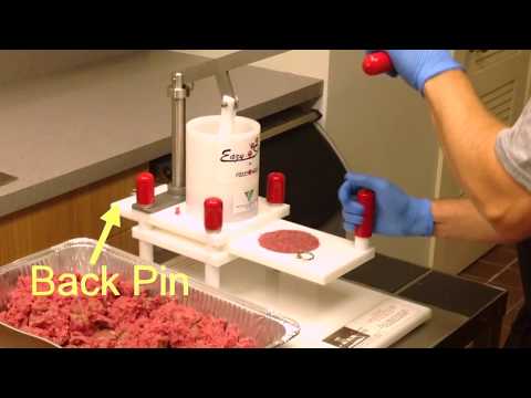 Eazy slider commercial patty forming and portioning machine