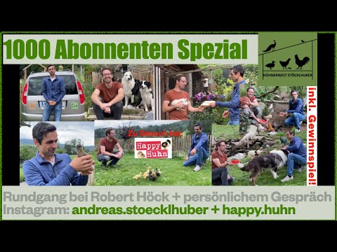 1000 Abonnenten Spezial - Interview bei Robert von Happy Huhn inkl. Gewinnspiel