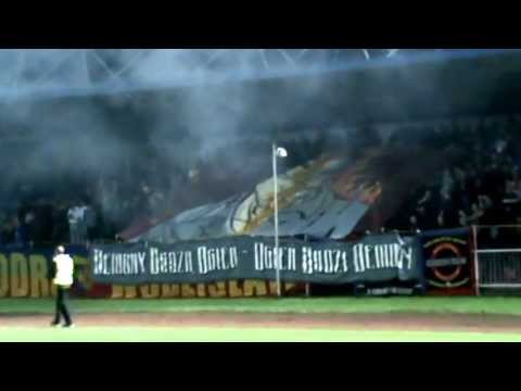 Trybuny na meczu Odra Wodzisław - Odra Opole