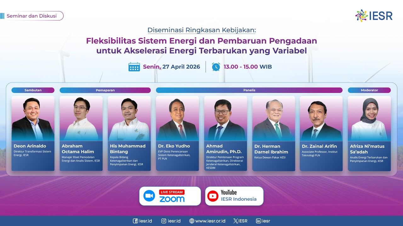 Diseminasi Fleksibilitas Sistem Energi & Pembaruan Pengadaan Akselerasi Energi Terbarukan Variabel