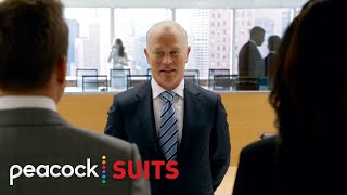 Cahill serves Jessica &amp; Harvey with a search warrant | Suits