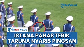 Detik-detik Taruna Akmil Nyaris Pingsan saat Upacara HUT ke-80 RI di Istana, Rekannya Sigap Menopang