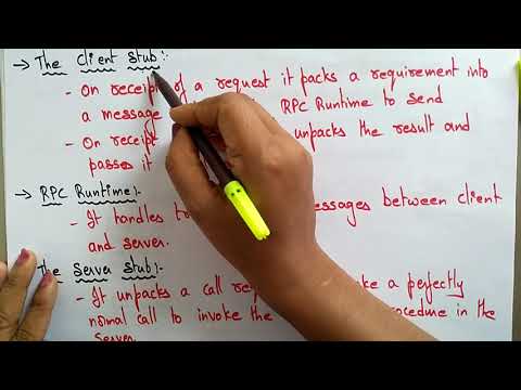 remote procedure call in distributed system | Lec 18 | Bhanu Priya