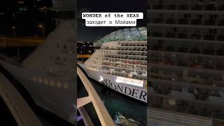 WONDER of the SEAS заходит в Майами #wonderoftheseas #miami #umarkeyn #florida #cruiseship #cruise
