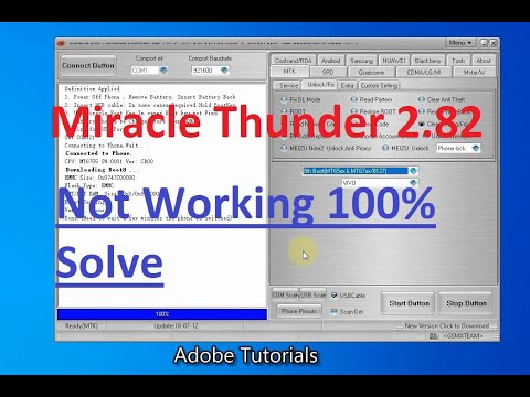 Miracle Thunder 2 82 Official Crack Not Working 100% Solve Neffos X1 Max TP 903A FRP