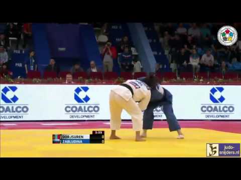 Judo 2013 World Masters Tyumen: Dorjsuren (MGL) - Zabludina (RUS) [-57kg]