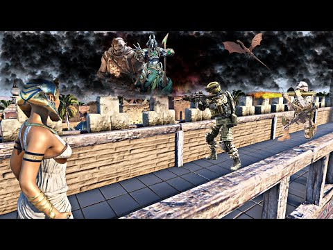 SAURON AND IMHOTEP ALLIANCE ATTACKED CLEOPATRA'S CASTLE - Epic Battle Simulator 2 - UEBS 2