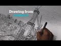 Artist with autism draws Mexico City from memory