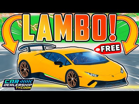 How To Get FREE LAMBORGHINI's In Car Dealership Tycoon!