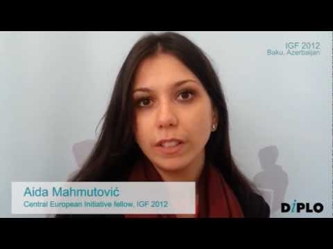 2012 IGF: Diplo alumni at IGF 2012 (Aida Mahmutović) [Diplo Alumni]