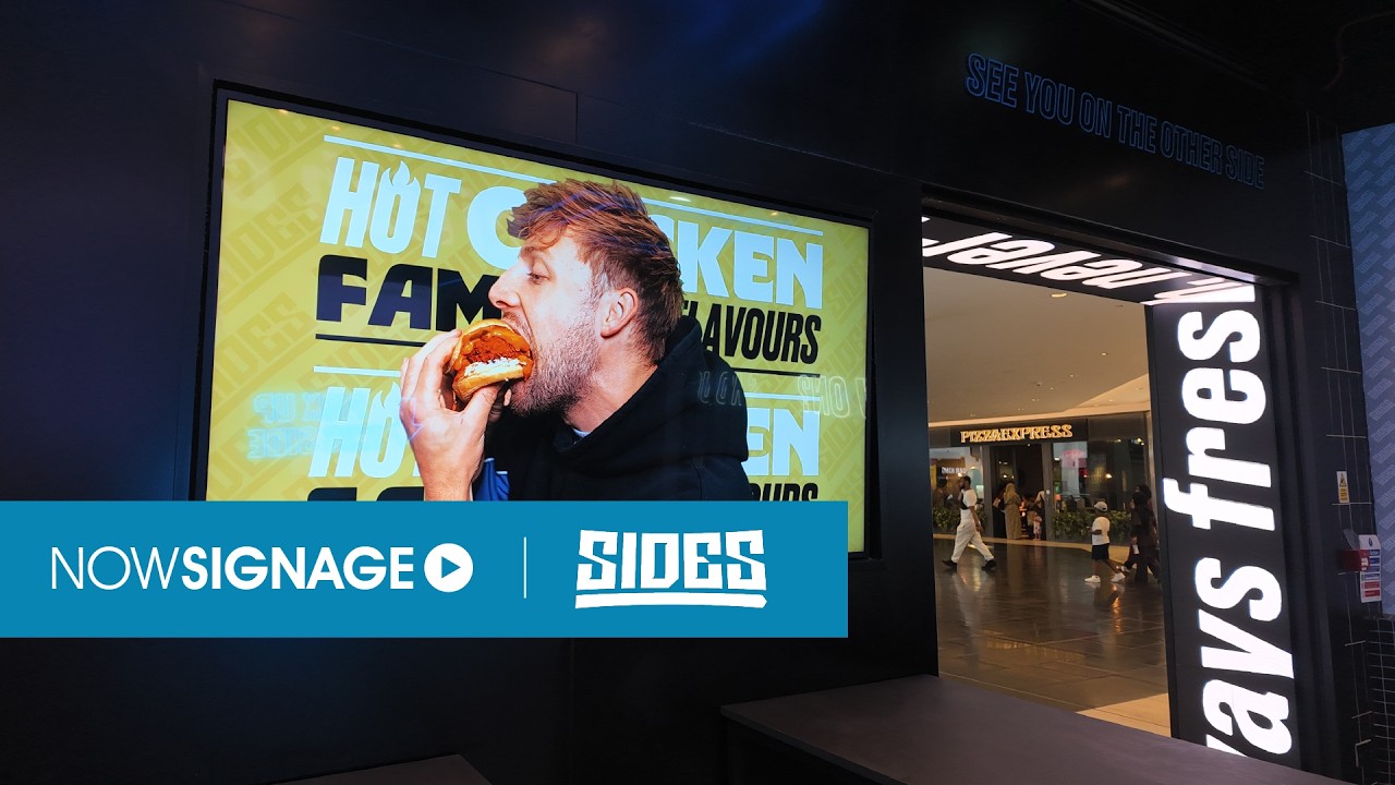 How Sides uses digital signage to drive sales and roll out campaigns in minutes - YouTube