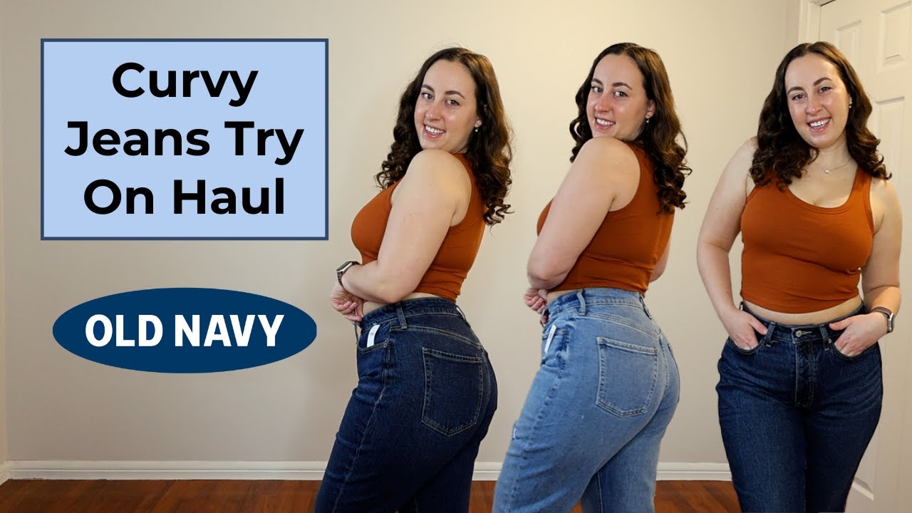 CURVY JEANS TRY ON AND REVIEW | OLD NAVY CURVY PETITE DENIM