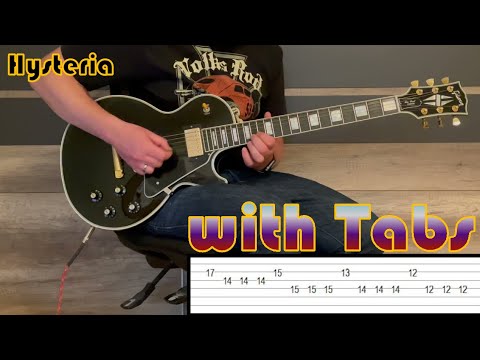 Muse - Hysteria Guitar Solo (slow + Tabs)