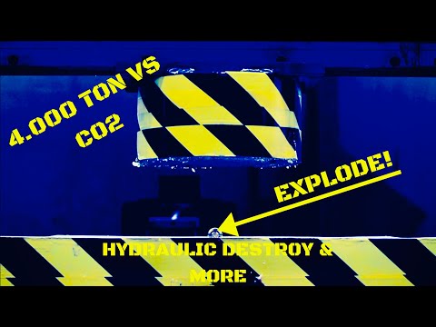 Hydraulic Press 4000 ton vs Co2 #hydraulicpress #destroy #4000ton