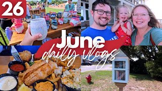JUNE 26 VLOG | exploring little free libraries in OBX, farmers market, dowdy park, + jennette's pier