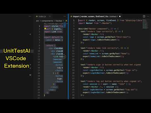 UnitTestAI VSCode Extension - AI tool for developer https://www.unit-test.dev