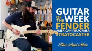 Video thumbnail for Fender AMERICAN PERFORMER Stratocaster - Guitar of the Week - Guitar Review by Blues Angel Music