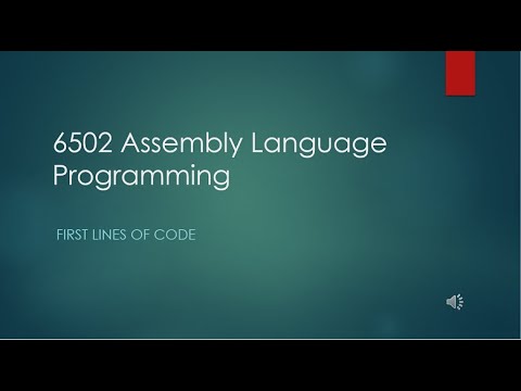 First Lines of Code on the 6502.  Master 6502 Foundations . (Lesson 3)