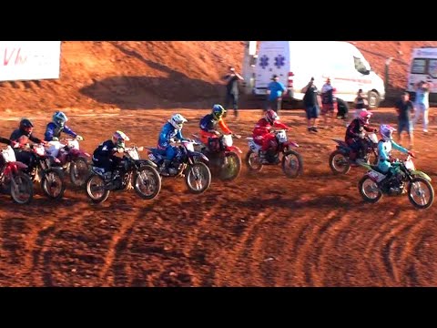 Copa Canelinha de Velocross - Disputa boa na Corrida da Nacional 160cc