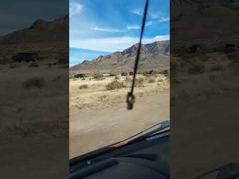 driving in to the trailhead