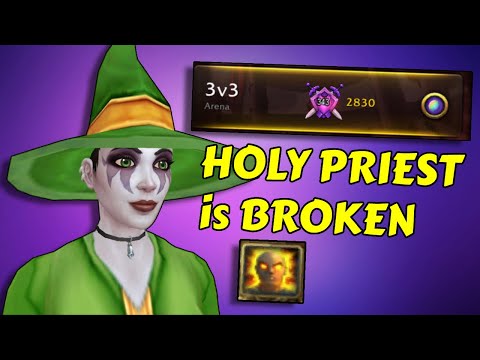 Holy Priest is BROKEN!!! 2900-3k MMR Queuing 3v3 arenas Jungle