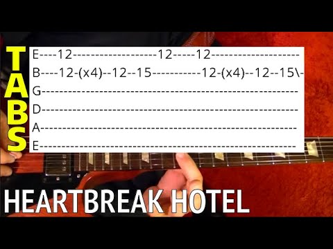 Heartbreak Hotel by Elvis Presley - Guitar Lesson by WITH TABS Video