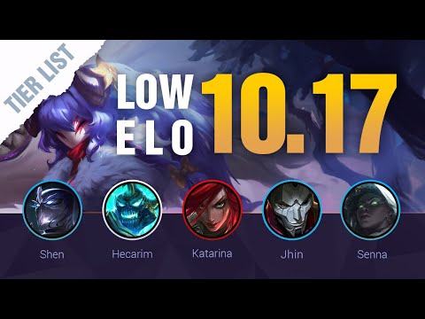 LOW ELO LoL Tier List Patch 10.17 by Mobalytics - League of Legends Season 10