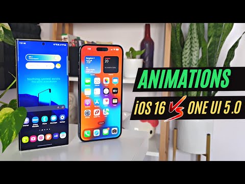 One UI 5.0 Vs iOS 16 / Galaxy S 22 Ultra Vs iPhone 14 Pro Max - Animation Comparison !
