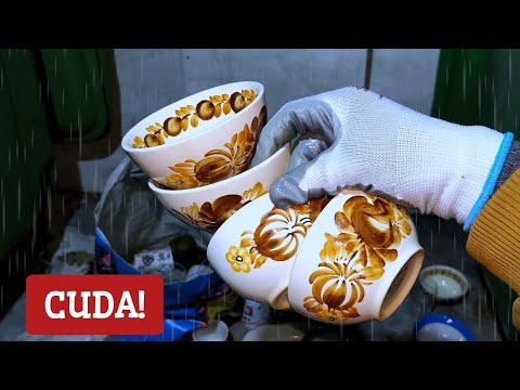 Ludzie wyrzucają do śmieci fajansowe CUDA PRL! Śmietnikowy Raj odc.305