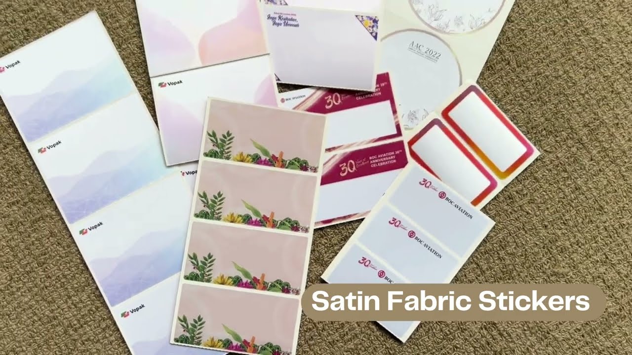 Satin Badge Printing Demo